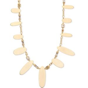 Kendra Scott Airella Gold Tone Smoky Nanogems Choker Necklace